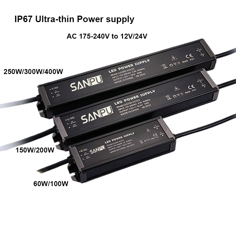 Outdoor Power Transformer - Ultra-cienki, wodoodporny zasilacz IP67 do oświetlenia