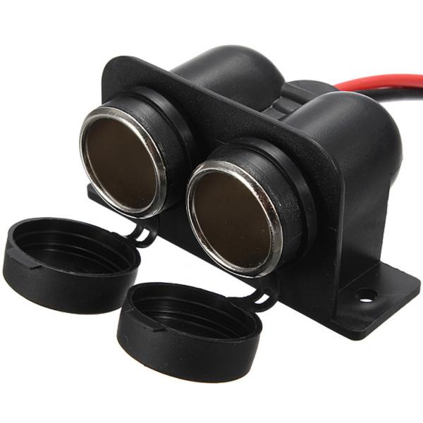 Outdoor Power Double Adapter - Wodoodporne podwójne gniazdo zapalniczki samochodowej z