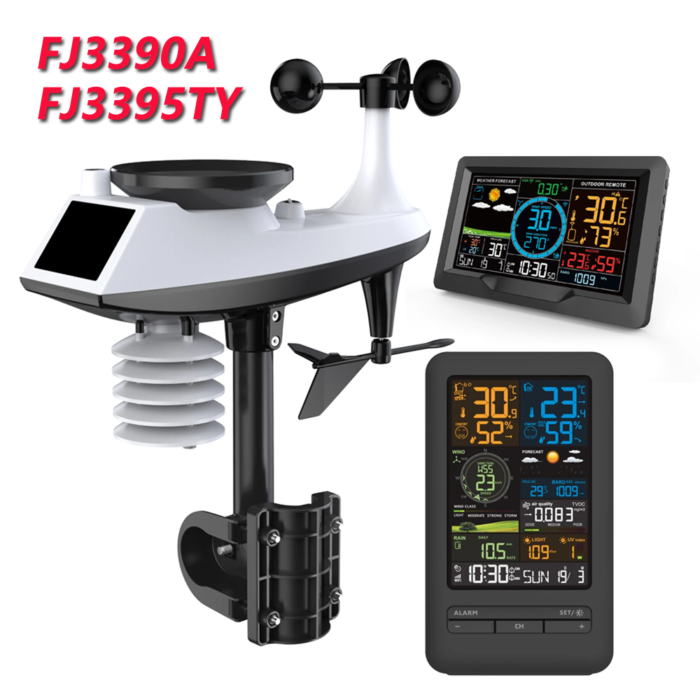 Outdoor Power Tower - FJ3395TY /FJ3390A Czujnik stacji pogodowej Wewnętrzny