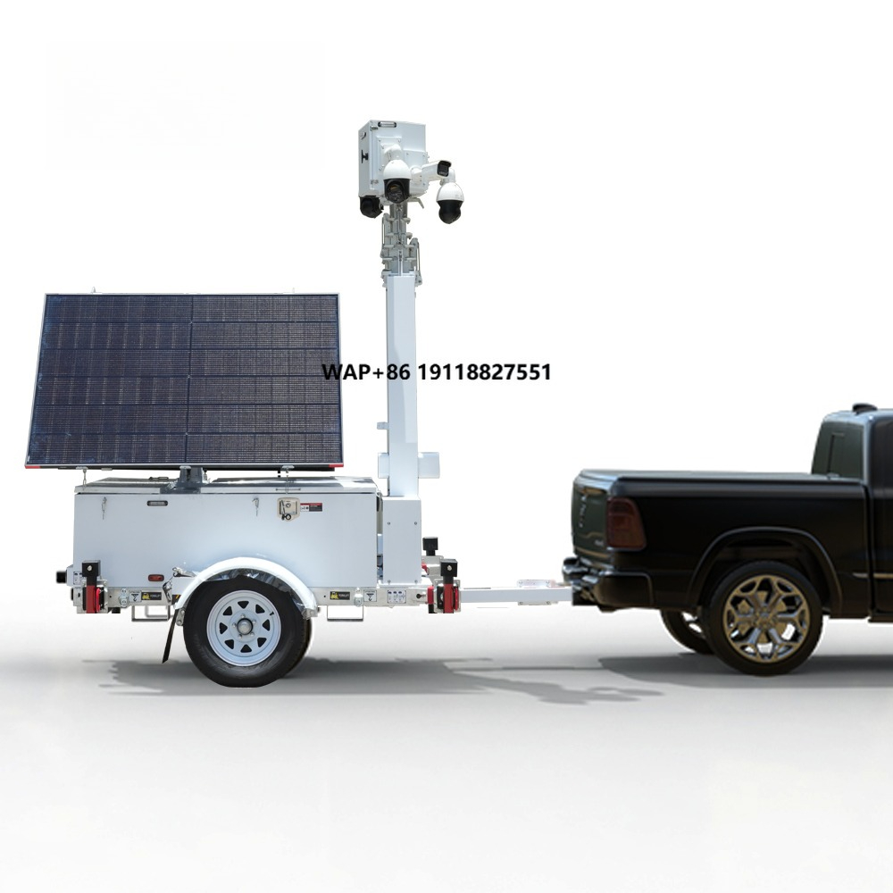 Outdoor Power Tower - Mobilna wieża monitoringu zasilana energią słoneczną,