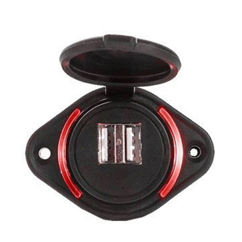 Outdoor Power Double Adapter - Wodoodporne gniazdo zasilania uniwersalne ładowarki samochodowe