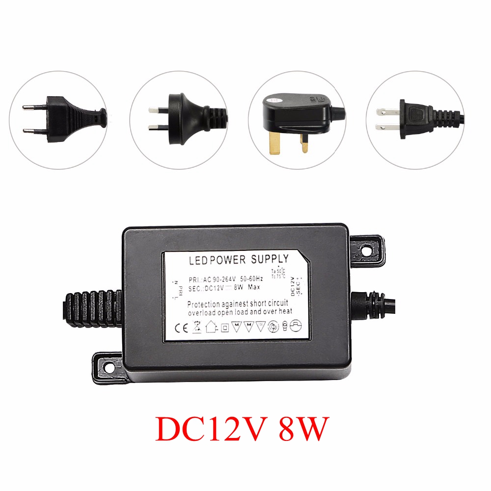 Outdoor Power Transformer - Wodoodporny zasilacz transformatorowy IP67 DC12V 8W