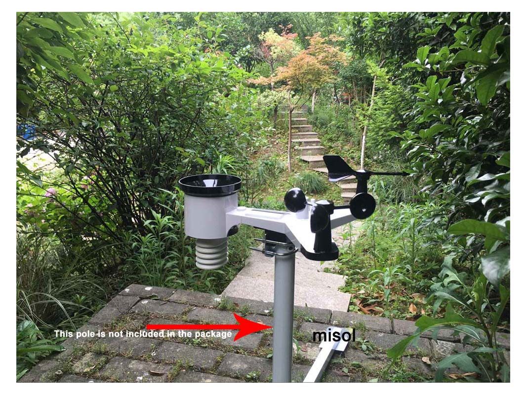 Outdoor Power Tower - Stacja pogodowa MISOL WiFi z czujnikiem