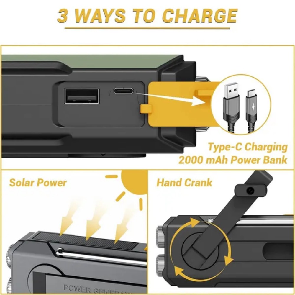 Awaryjne radio solarno-klubkow – Outdoor Power Equipment Brands recenzja i cena